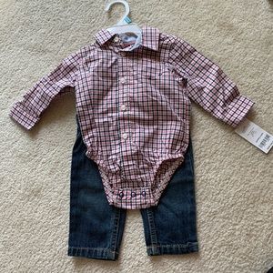 Carter’s Baby Boy Outfit with Suspenders